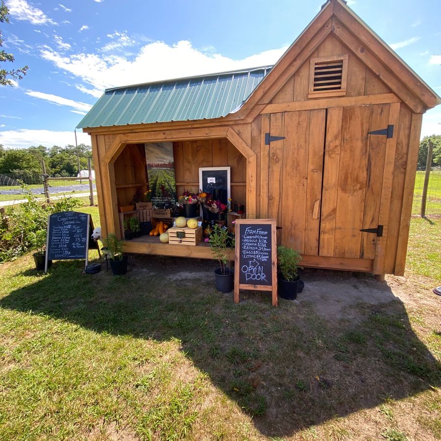 The farm stand on Heilprin Ave